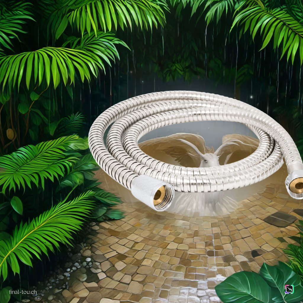 Duschschlauch Brauseschlauch Edelstahl 1,75m Chrom Universalanschluss Schlauch