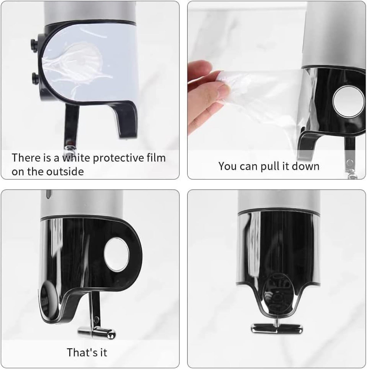 Stainless Steel Pull Rod Three-head Soap Dispenser Wall-mounted Manual Press Shower Gel Soap Dispenser Hotel Hotel Bathroom