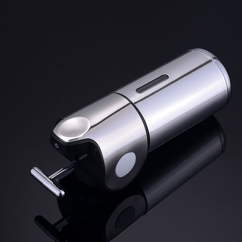 Stainless Steel Pull Rod Three-head Soap Dispenser Wall-mounted Manual Press Shower Gel Soap Dispenser Hotel Hotel Bathroom